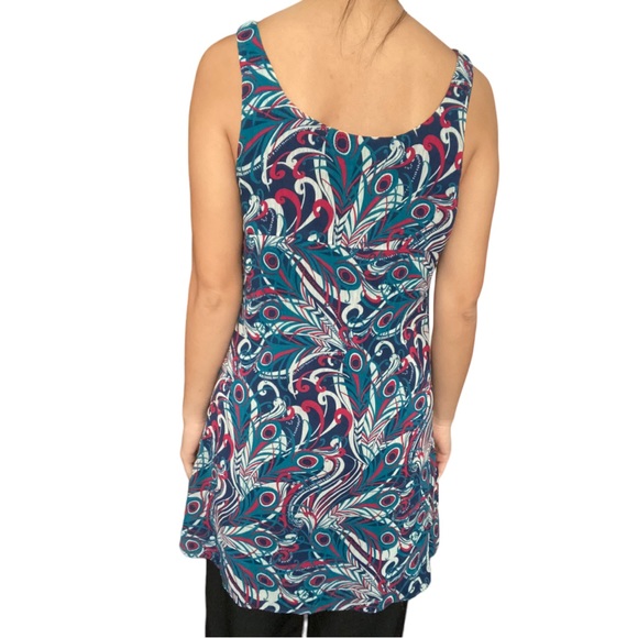 GUESS Chiffon Printed Dress with Buttons - Picture 3 of 5